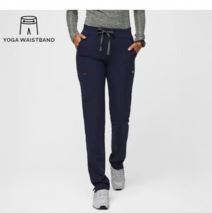 NWOT Figs Yola Skinny Scrub Pant in Navy, XXS/T